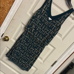 Cache Green Mini Dress Chic and Vibrant